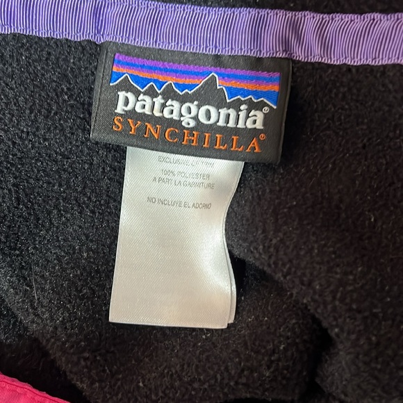 Vintage 80’s Patagonia pullover with Fluorescent pink trim womens size small - Picture 6 of 6